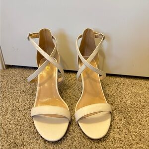 Chic Cream Strappy Heels